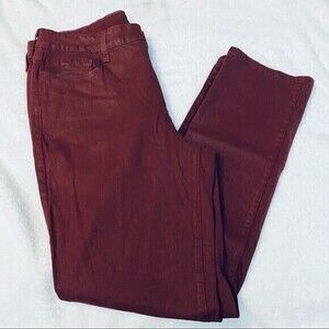 New NYDJ Women’s Jeans, Metallic, Size 16 Red‎ Burgundy*